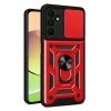 Husa Samsung Galaxy A06, Camshield Armor, inel sustinere, protectie camera, rosie