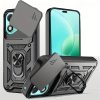 Husa protectie Honor 400 Lite, Camshield Armor, inel sustinere, protectie camera, argintie
