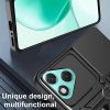Husa protectie Honor 400 Lite, Camshield Armor, inel sustinere, protectie camera, argintie