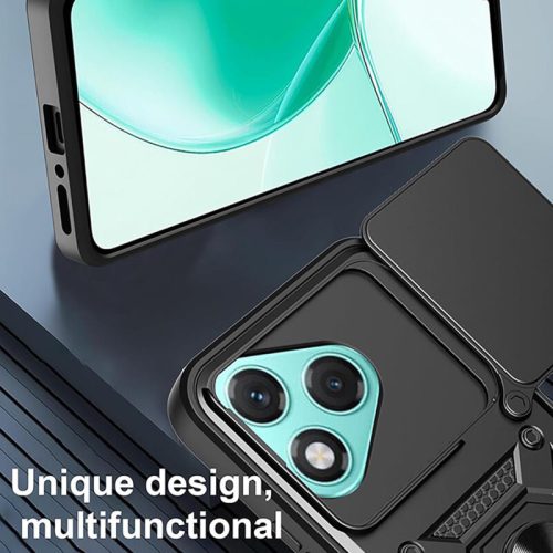 Husa protectie Honor 400 Lite, Camshield Armor, inel sustinere, protectie camera, aurie