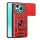 Husa protectie Honor 400 Lite, Camshield Armor, inel sustinere, protectie camera, rosie