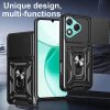 Husa protectie Honor 400 Lite, Camshield Armor, inel sustinere, protectie camera, rosie