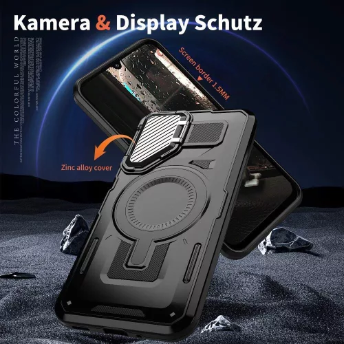 Husa Samsung Galaxy A56, Armor MagCase, CamBracket, neagra