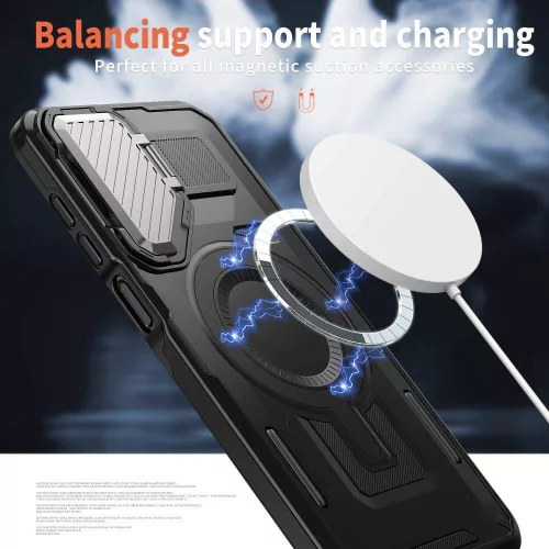 Husa Samsung Galaxy S25 Edge, Armor MagCase, CamBracket, neagra