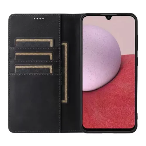 Husa Samsung Galaxy A17, Elegant Book Case, inchidere magnetica, neagra