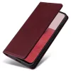 Husa Samsung Galaxy A17, Elegant Book Case, inchidere magnetica, rosu burgundy