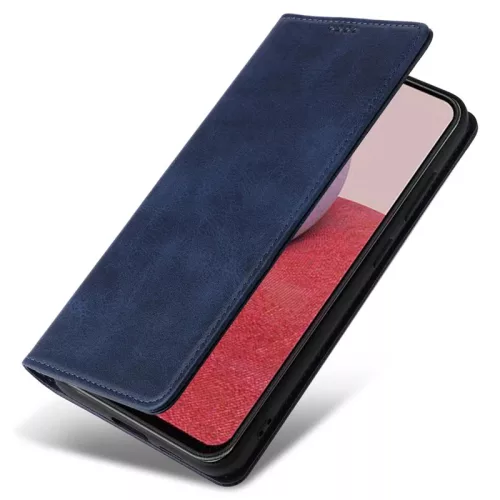 Husa Samsung Galaxy A17, Elegant Book Case, inchidere magnetica, albastra