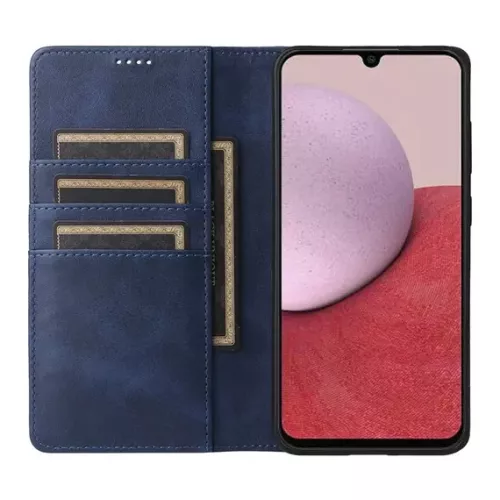 Husa Samsung Galaxy A17, Elegant Book Case, inchidere magnetica, albastra