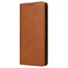 Husa Samsung Galaxy A17, Elegant Book Case, inchidere magnetica, maro