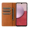 Husa Samsung Galaxy A17, Elegant Book Case, inchidere magnetica, maro