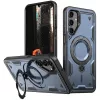Husa Samsung Galaxy A14, Hybrid Armor MagRing, inel rotativ, albastra