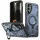 Husa Samsung Galaxy A14, Hybrid Armor MagRing, inel rotativ, albastra