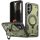 Husa Samsung Galaxy A15, Hybrid Armor MagRing, inel rotativ, verde maslina