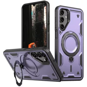   Husa Samsung Galaxy A06, Hybrid Armor MagRing, inel rotativ, mov