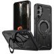 Husa Samsung Galaxy A05s, Hybrid Armor MagRing, inel rotativ, neagra