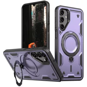   Husa Samsung Galaxy A55, Hybrid Armor MagRing, inel rotativ, mov