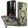Husa Samsung Galaxy A35, Hybrid Armor MagRing, inel rotativ, verde maslina