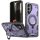 Husa Samsung Galaxy S25 / S24, Hybrid Armor MagRing, inel rotativ, mov