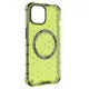 Husa protectie iPhone 11, Honeycomb Magsafe, colturi ranforsate, verde