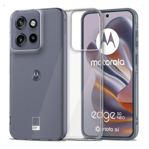 Husa protectie Motorola Edge 50 Pro, TPU transparent, grosime 2 mm, blister
