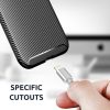 Husa Carbon Fiber pentru Apple iPhone 11 Pro Max, aspect carbon, neagra