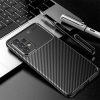 Husa Carbon Fiber pentru Samsung Galaxy A53 5G, aspect carbon, neagra