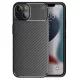 Husa Carbon Fiber pentru Apple iPhone 13, aspect carbon, neagra