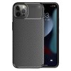 Husa Carbon Fiber pentru Apple iPhone 13 Pro Max, aspect carbon, neagra