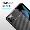 Husa Carbon Fiber pentru Apple iPhone 13 Pro Max, aspect carbon, neagra