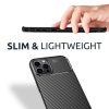 Husa Carbon Fiber pentru Apple iPhone 13 Pro Max, aspect carbon, neagra