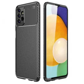   Husa Carbon Fiber pentru Samsung Galaxy A34 5G, aspect carbon, neagra