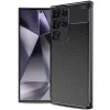 Husa Samsung Galaxy S24 Ultra, Carbon Fiber, aspect carbon, neagra