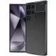 Husa Samsung Galaxy S24 Ultra, Carbon Fiber, aspect carbon, neagra