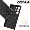Husa Samsung Galaxy S24 Ultra, Carbon Fiber, aspect carbon, neagra