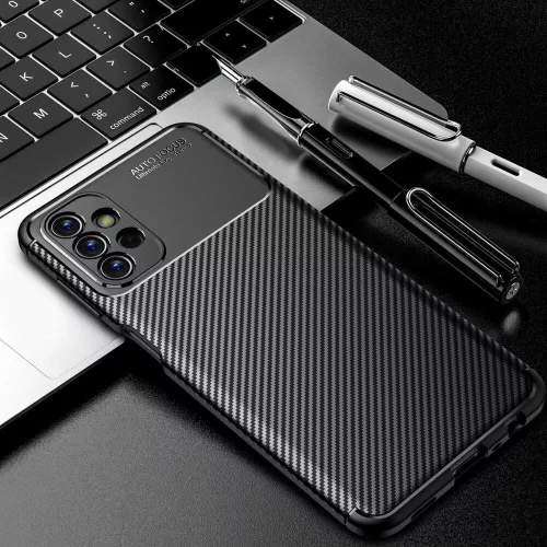 Husa Samsung Galaxy S24 Ultra, Carbon Fiber, aspect carbon, neagra