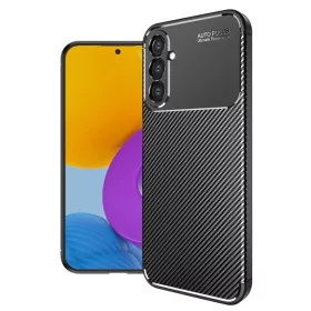   Husa Carbon Fiber pentru Samsung Galaxy A35, aspect carbon, neagra