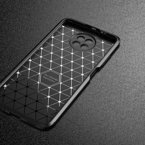 Husa Xiaomi Redmi Note 13 5G, Carbon Fiber, aspect carbon, protectie camere, neagra