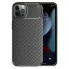 Husa Carbon Fiber pentru Apple iPhone 16 Pro Max, aspect carbon, neagra