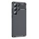 Husa Samsung Galaxy S25 Ultra, Carbon Fiber, aspect carbon, neagra