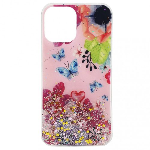 Husa de protectie Shiny Flowers pentru Apple iPhone 12/12 Pro, model 7