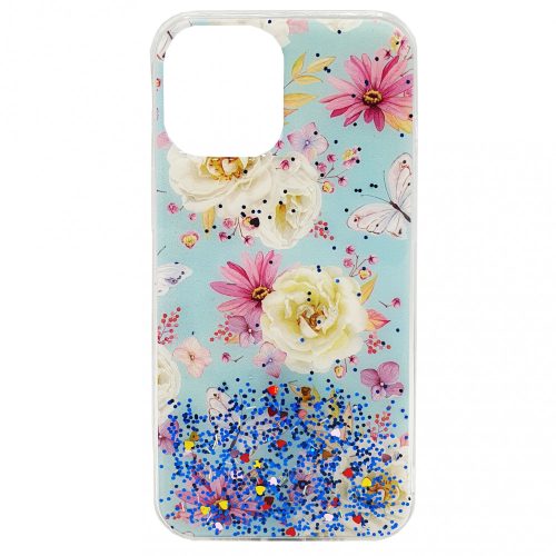 Husa de protectie Shiny Flowers pentru Apple iPhone 12 Pro Max, model 10
