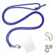 Snur pentru gat, cu agatatoare pentru telefon, universal, navy blue