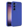 Husa Samsung Galaxy A56, Luxury Silicone, protectie camera, catifea in interior, albastra