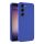Husa Samsung Galaxy A56, Luxury Silicone, protectie camera, catifea in interior, albastra