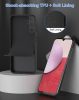 Husa Samsung Galaxy S25, Luxury Silicone, protectie camera, catifea in interior, rosie