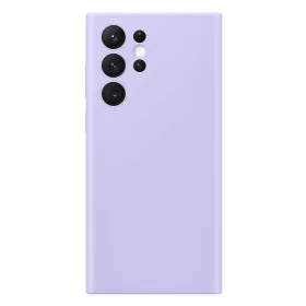   Husa Samsung Galaxy S25 Ultra, Luxury Silicone, catifea in interior, protectie camere, mov lila