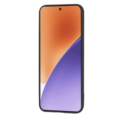 Husa protectie Xiaomi 15, Luxury Silicone, protectie camera, catifea in interior, neagra
