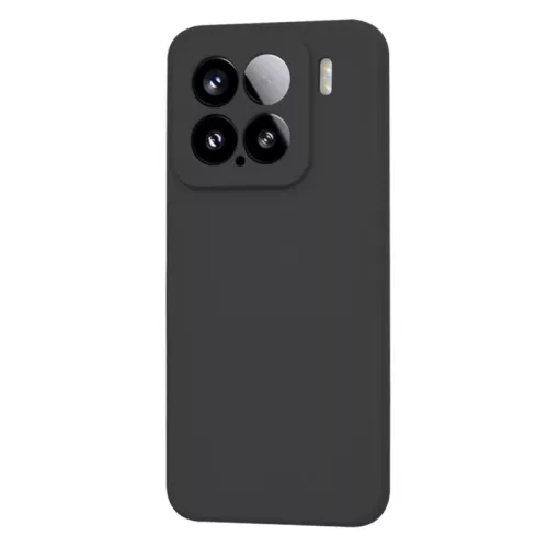 Husa protectie Xiaomi 15, Luxury Silicone, protectie camera, catifea in interior, verde