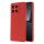 Husa protectie Xiaomi 15, Luxury Silicone, protectie camera, catifea in interior, rosie