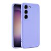 Husa Samsung Galaxy S25 Plus, Luxury Silicone, protectie camera, catifea in interior, mov